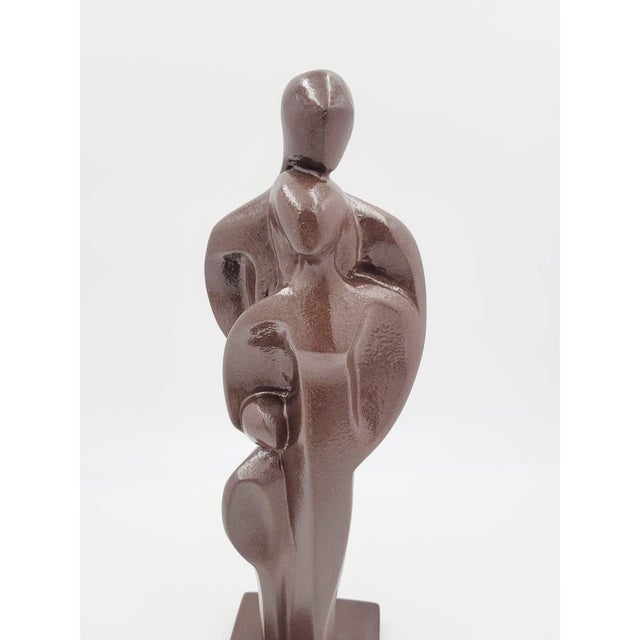 Restored Harris Marcus Endeavors “Family” Modernist Sculpture Signed 1990 17.5" For Sale - Image 9 of 11