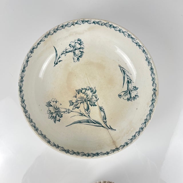 Footed Salad Bowl from KG Lunéville, 1890s For Sale - Image 3 of 11