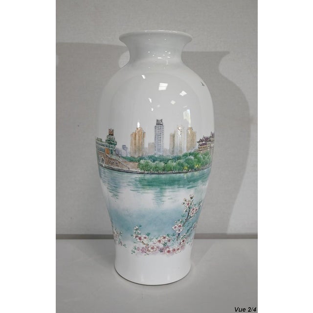 Ceramic Large Japanese Porcelain Vase, 1950s For Sale - Image 7 of 18