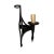 This hand forged iron sconce has a scalloped bobeche and a beautiful patina that only age can create. This sconce can add...