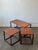 Brown Vintage Hovmand Style Set of 3 Teak Nesting Tables For Sale - Image 8 of 11