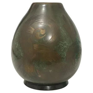 Art Deco Bronze Preserve Vase attributed to Paul Haustein for WMF, 1920s