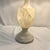 Vintage Carved Natural Alabaster Floral Lamps - a Pair For Sale - Image 4 of 12