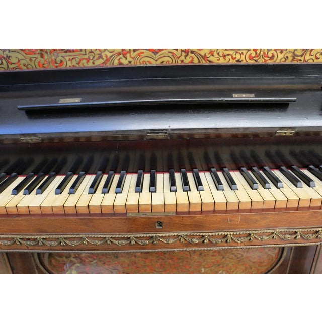 19th Century Boulle Vertical Piano For Sale - Image 13 of 17