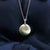 Vintage 18k Gold Florentine Finish Diamond Disc Pendant For Sale - Image 9 of 10