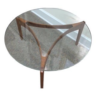 1960s Midcentury Modern Teak Coffee Table by Sven Ellekaer for Christian Linneberg 39" For Sale