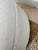 White Vintage White Faux Alligator Round Ottoman With Chrome Plinth Base For Sale - Image 8 of 10