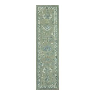 Turkish Oushak Rug 2'11" x 10'7" #19043 For Sale