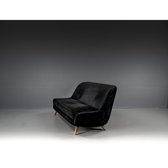 Sofa in Boucle Fabric attributed to Flemming Lassen, 1940s For Sale - Image 10 of 18