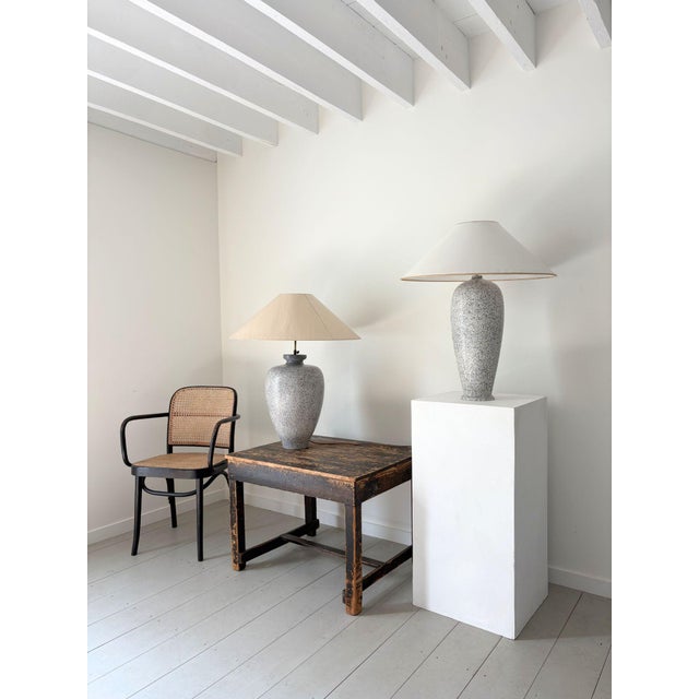 Tall Postmodern Ceramic Lamp, Italy, 1980s For Sale - Image 4 of 15