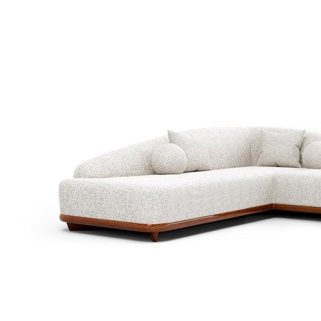 Wood Bossa Corner Sofa by Pedro Ferreira For Sale - Image 7 of 8