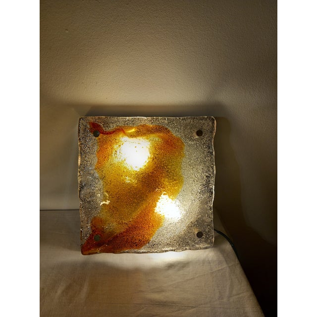 Murano Glass Wall Lamps from Mazzega, 1970s, Set of 2 For Sale - Image 13 of 18