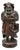 19th C. Black Forest Figural Wood Carved Night Watchman Lidded Tobacco Jar Box For Sale