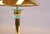 1990s Brass Mushroom Table Lamp with Glass Ring Details, 1990s For Sale - Image 5 of 10