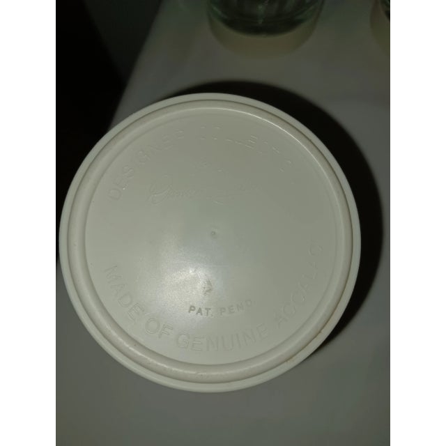 5 Vintage Mid-Century Modern David Douglas 10 oz. Rocks Glasses with Removable Ivory-colored Genuine Accalac Coasters from...