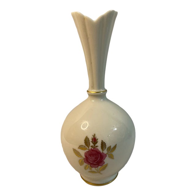 Vintage Lenox China Rosalyn Rhodora Bud Vase For Sale