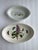 Two botanical serving dishes. Large oval serving dishes with 7W x 11L x 1.5"H. Fire & Ice Botanic garden. Small with lily...