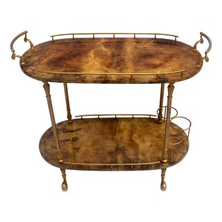 Bar Cart by Aldo Tura, 1960s For Sale