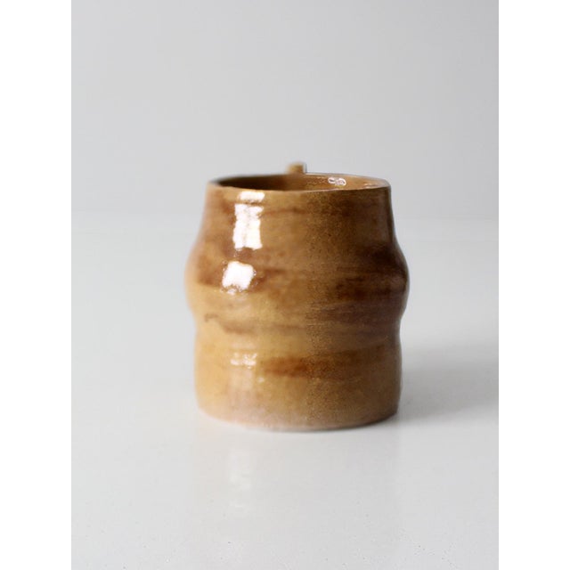 Vintage Handmade Studio Pottery Mug For Sale - Image 6 of 10