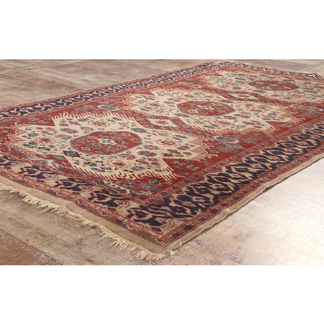 Textile Vintage Pakistani Kazak Rug - 04'02 X 06'04 For Sale - Image 7 of 9