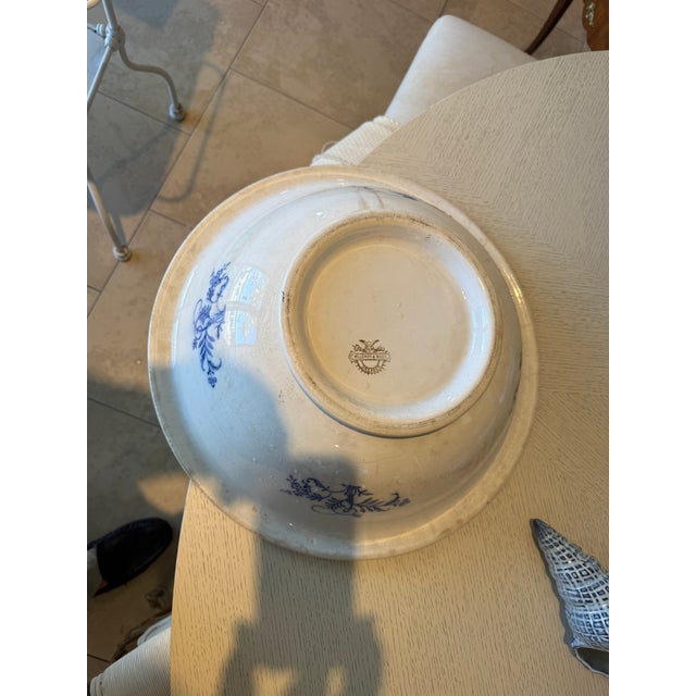 Blue Late 19th Century Villeroy & Boch Dresden Blue Onion Basin Bowl For Sale - Image 8 of 13