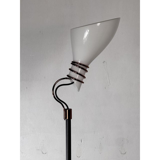 Metal Italian Murano Floor Lamp by Gino Vistosi for Vistosi, 1990s For Sale - Image 7 of 18