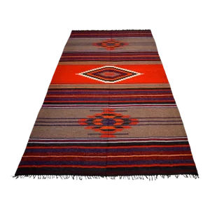 1970s Hand Made Turkish Kilim Rug - 4′7″ X 8′10″