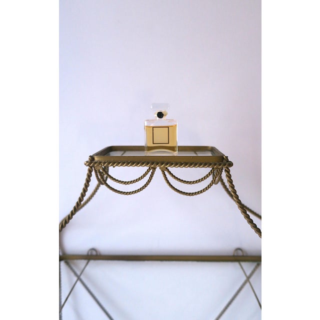 Brass Wall Shelf Étagère Neoclassical Style, Circa Late-20th Century For Sale - Image 8 of 17
