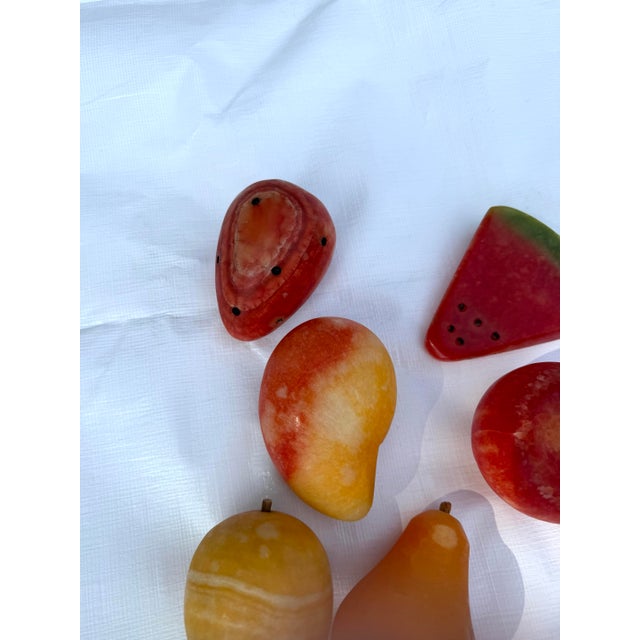 Mid-Century Alabaster Fruit - Set of 12 For Sale - Image 9 of 10