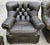 Vintage Henredon for Ralph Lauren English Chesterfield Leather Chair & Ottoman a Pair For Sale - Image 10 of 18