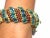 Bochic "Capri" Natural Ruby & Blue Topaz Bangle Set In 18K Gold & Silver For Sale - Image 16 of 18