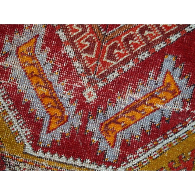 1920s Turkish Yastik Rug - 1.4' X 2.8' For Sale - Image 4 of 10