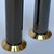 Postmodern Postmodern Italian Cylindrical Column Mixed Metals Candle Holders - a Pair For Sale - Image 3 of 10