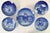 Blue 1960s Bing & Grondahl Christmas Collectible Wall Plates, Set of 5 For Sale - Image 8 of 8