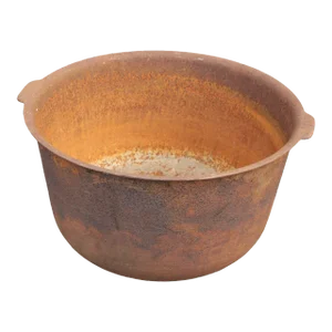 Antique Rustic Large Cast Iron Cauldron
