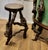 1930s French Vinery Bar and Stool Set, 1930s, Set of 4 For Sale - Image 5 of 10