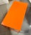 Mid-Century Modern Popsicle Orange Custom Stainless Steel Indoor-Outdoor Coffee Table For Sale - Image 3 of 5