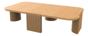 Modern European Caravel Low Coffee Table in Oak by Collector