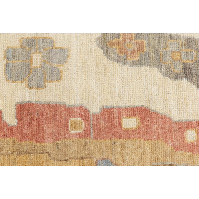 Textile Modern Oushak Style Hand-Knotted Wool Rug – Transitional Neutrals & Earth Tones For Sale - Image 7 of 10