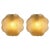 Gold Vintage Wall Lamps in Brass and Textured Glass, Set of 2 For Sale - Image 8 of 8