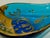 Mid-Century Venetian Art Glass Teardrop Blue Tre Fuochi Handpainted Dish Italy For Sale In Los Angeles - Image 6 of 8