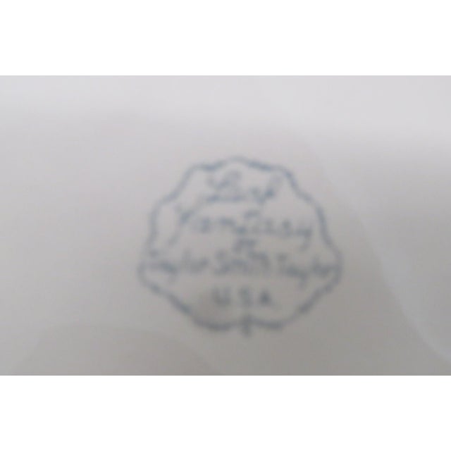 Ceramic Mid 20th Century Taylor Smith Taylor Leaf Fantasy Ceramic Tea Cups and Plates - Set of 15 For Sale - Image 7 of 16