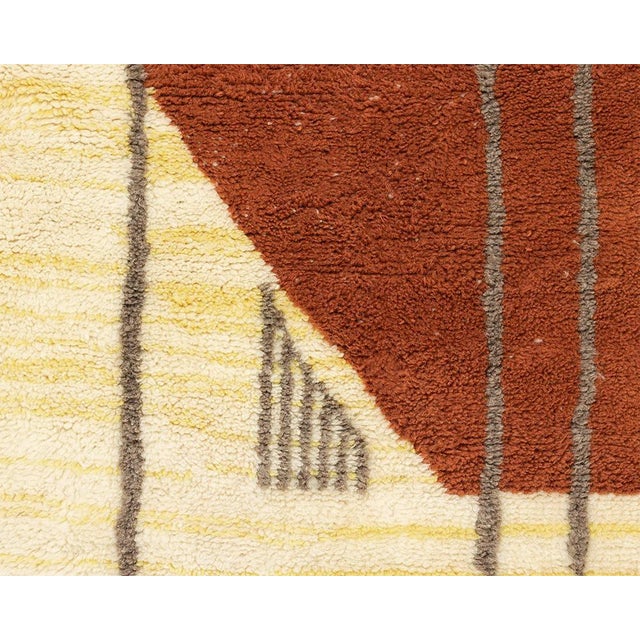 2020s Premium Hand-Knotted Moroccan Wool Rug | 8'6" X 5'7" | One of a Kind For Sale - Image 5 of 7