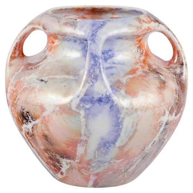 Art Deco Marmor Vase in Ceramic with Marble Decoration from Arabia, Finland, 1920s For Sale - Image 8 of 8