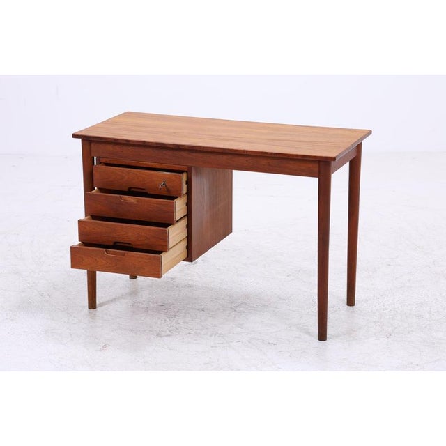 Vintage Danish Teak Desk For Sale - Image 5 of 16