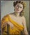 1960s Woman in Yellow Drapery, 1960s, Oil on Canvas For Sale - Image 5 of 13
