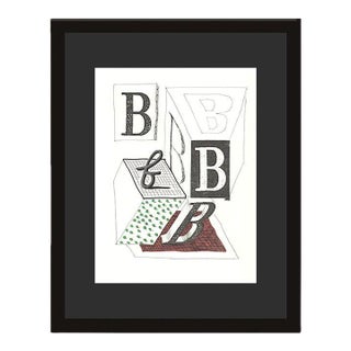 1990s 'B' From 'Hockney's Alphabet' by David Hockney For Sale