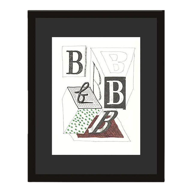 1990s 'B' From 'Hockney's Alphabet' by David Hockney For Sale