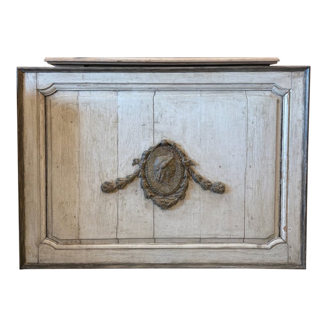 Large 19th Century French Painted Boiserie Panel For Sale