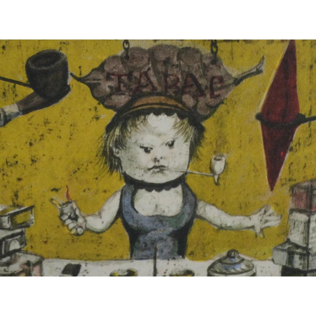 Modern Tsuguharu Foujita, La régie, Lithograph For Sale - Image 3 of 6